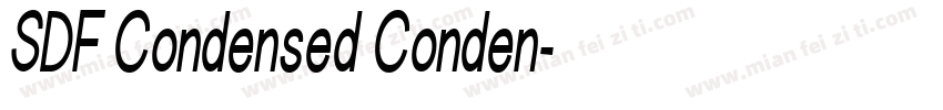 SDF Condensed Conden字体转换